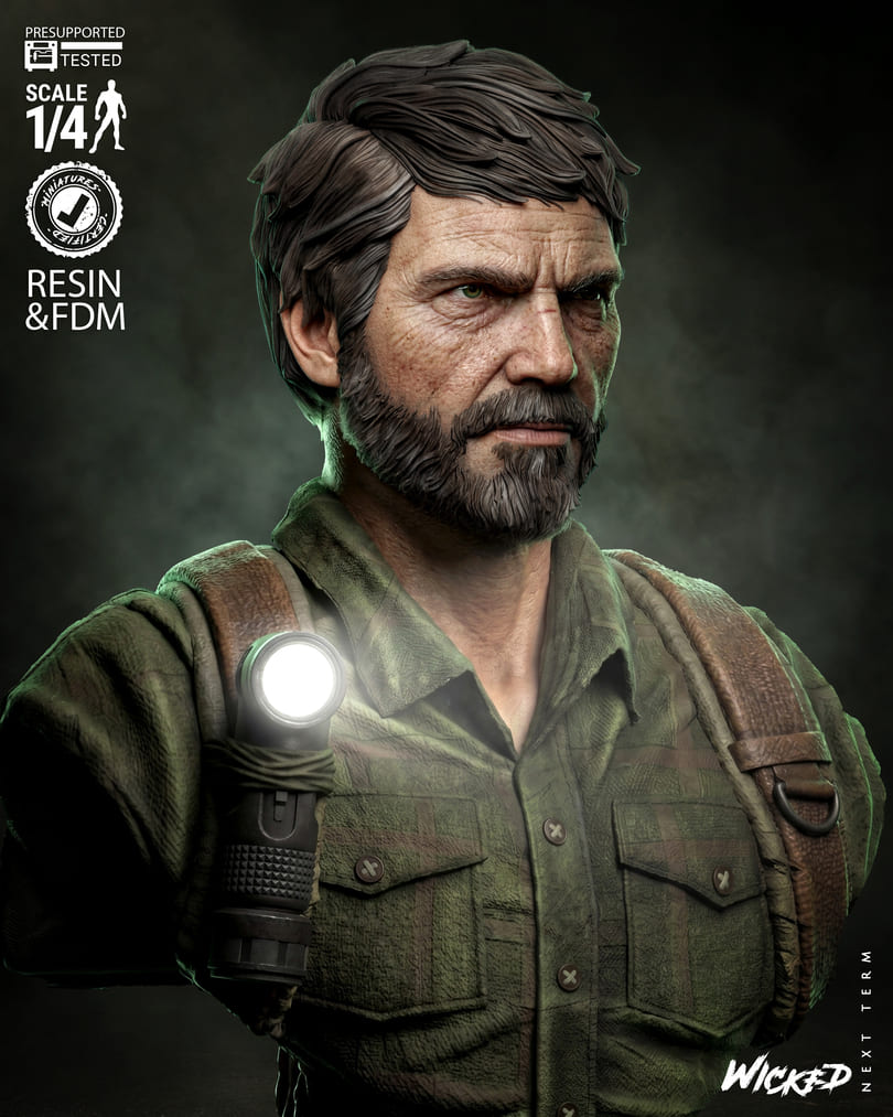 Last of Us Diorama, Sculptures and Busts Model Pack (5 Models) - Image 20