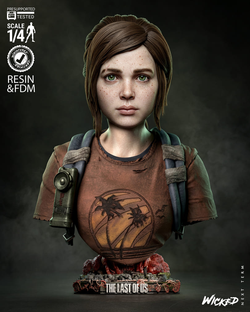 Last of Us Diorama, Sculptures and Busts Model Pack (5 Models) - Image 21