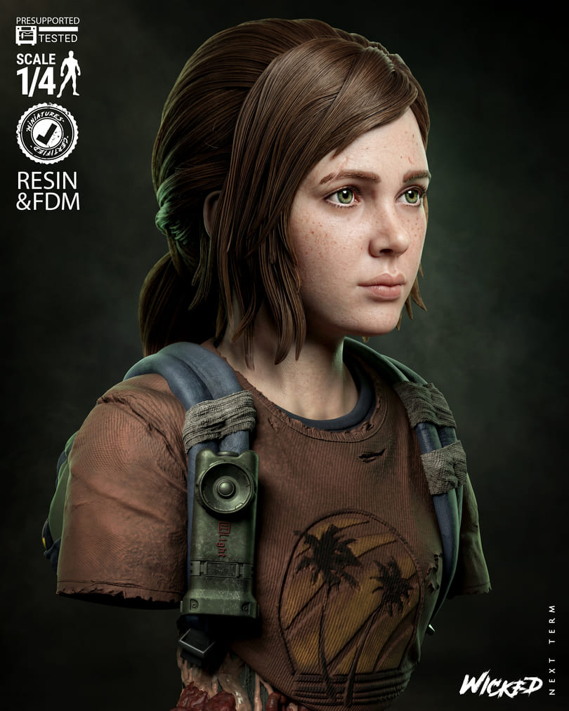 Last of Us Diorama, Sculptures and Busts Model Pack (5 Models) - Image 22