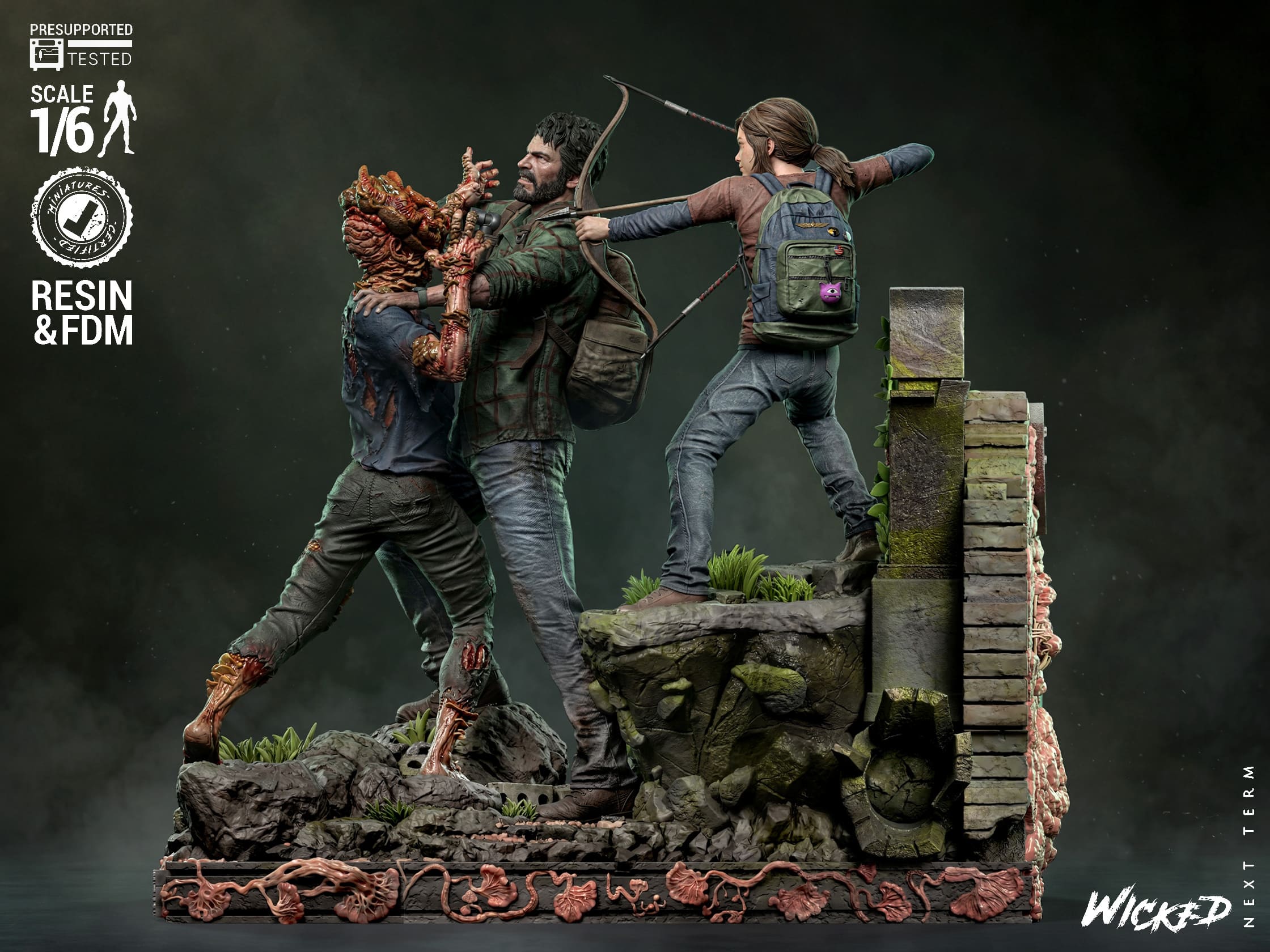 Last of Us Diorama, Sculptures and Busts Model Pack (5 Models) - Image 4