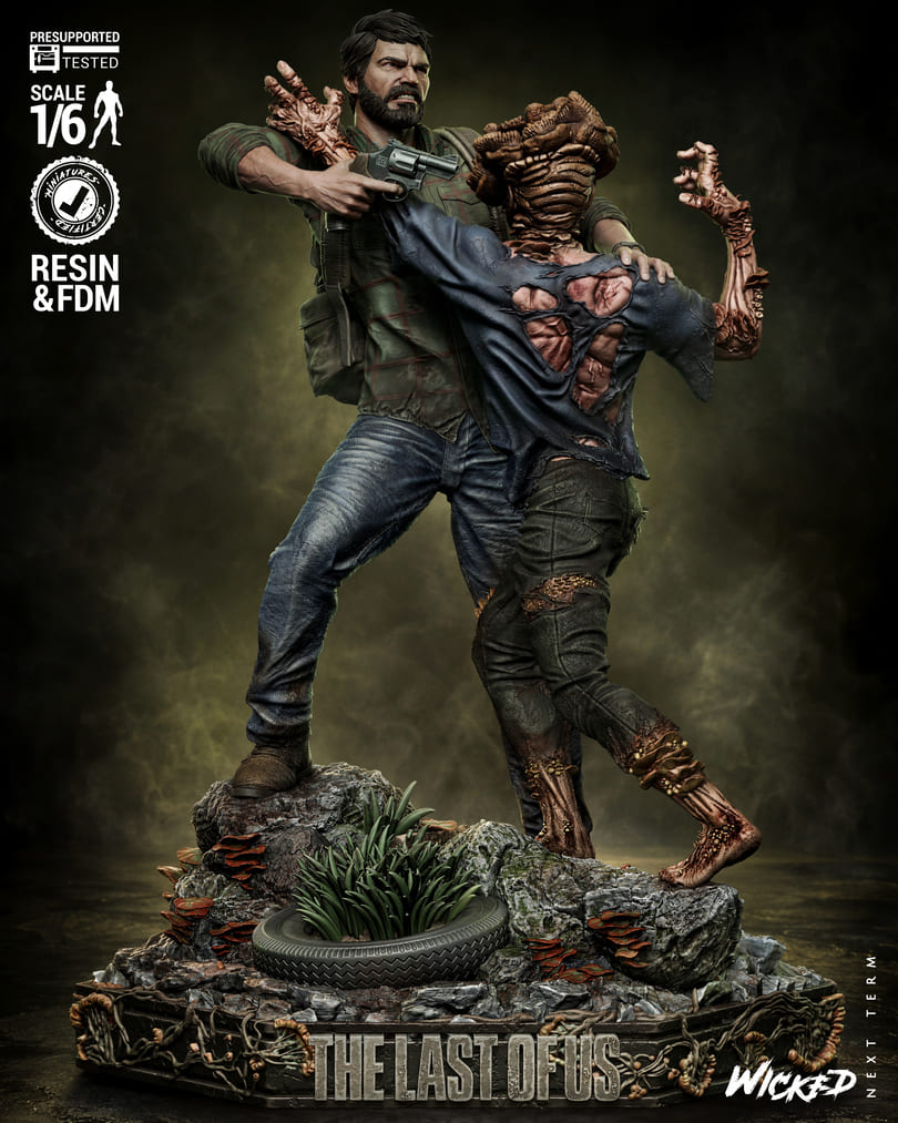 Last of Us Diorama, Sculptures and Busts Model Pack (5 Models) - Image 6