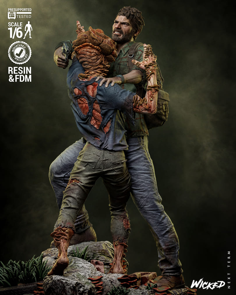 Last of Us Diorama, Sculptures and Busts Model Pack (5 Models) - Image 7