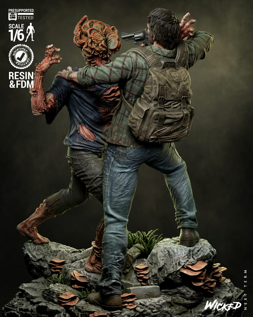 Last of Us Diorama, Sculptures and Busts Model Pack (5 Models) - Image 8
