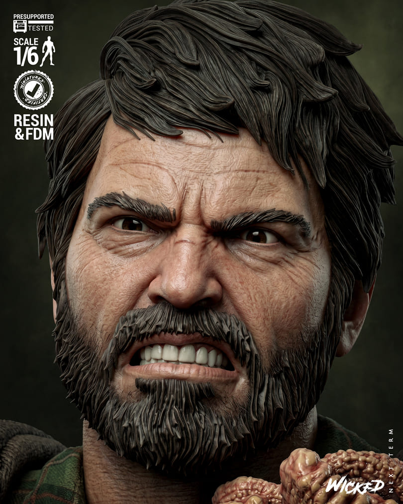 Last of Us Diorama, Sculptures and Busts Model Pack (5 Models) - Image 9