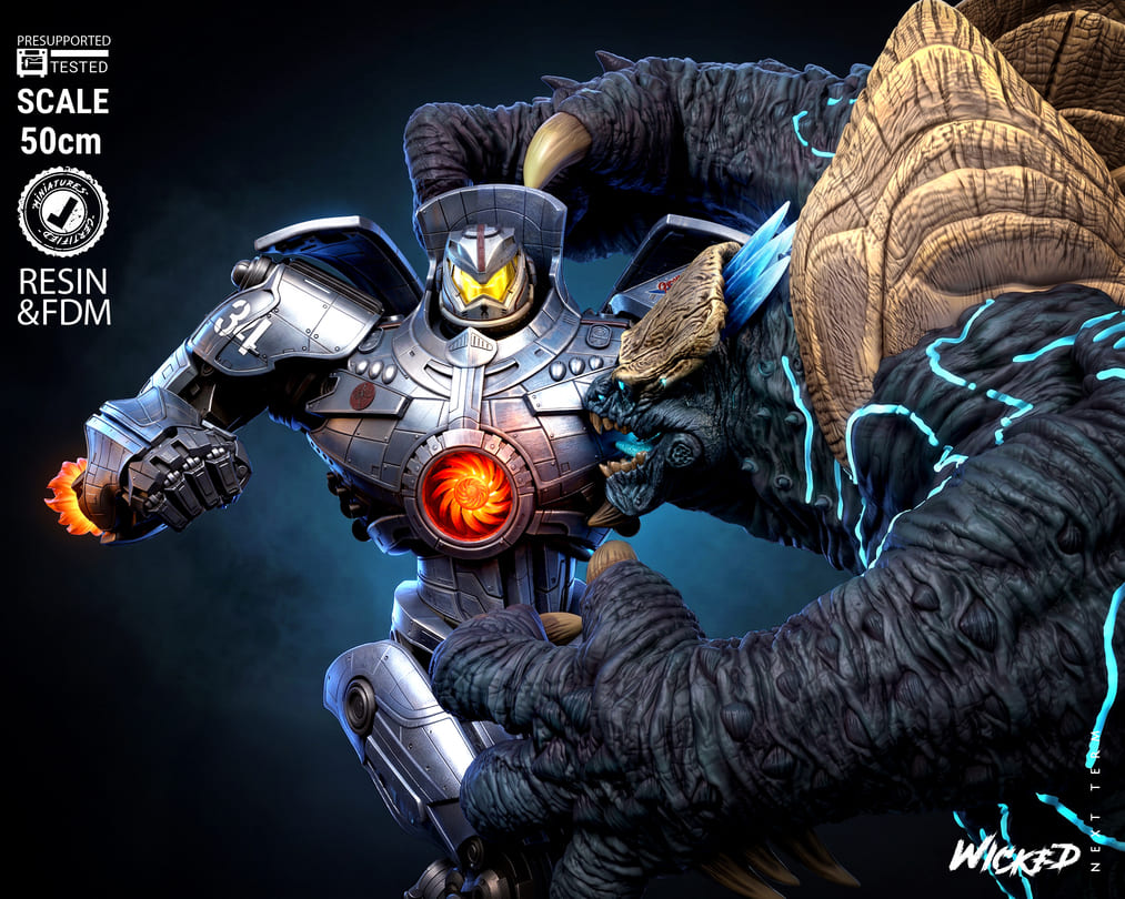 Pacific Rim Diorama, Sculptures and Busts Model Pack (5 Models) - Image 10