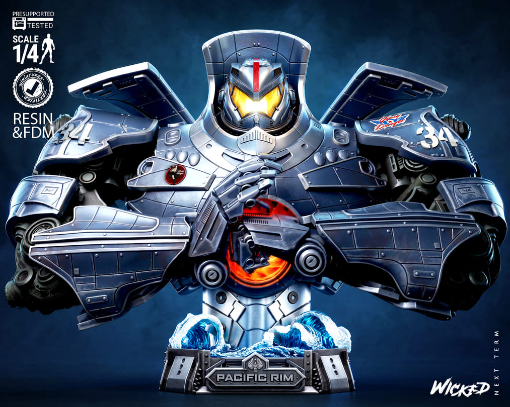 Pacific Rim Diorama, Sculptures and Busts Model Pack (5 Models) - Image 23