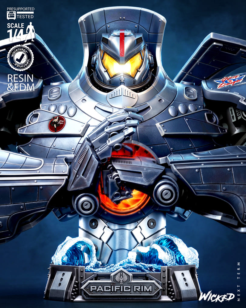 Pacific Rim Diorama, Sculptures and Busts Model Pack (5 Models) - Image 24