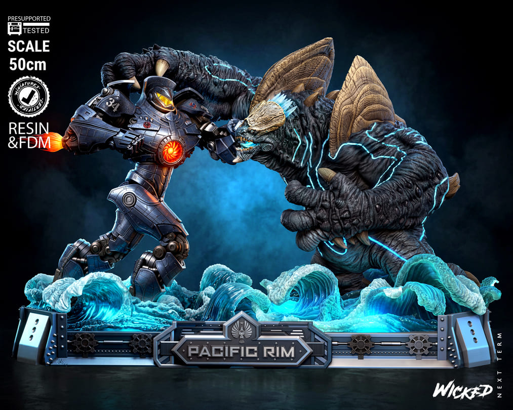Pacific Rim Diorama, Sculptures and Busts Model Pack (5 Models) - Image 3