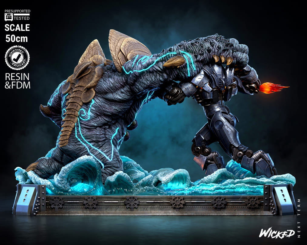 Pacific Rim Diorama, Sculptures and Busts Model Pack (5 Models) - Image 4