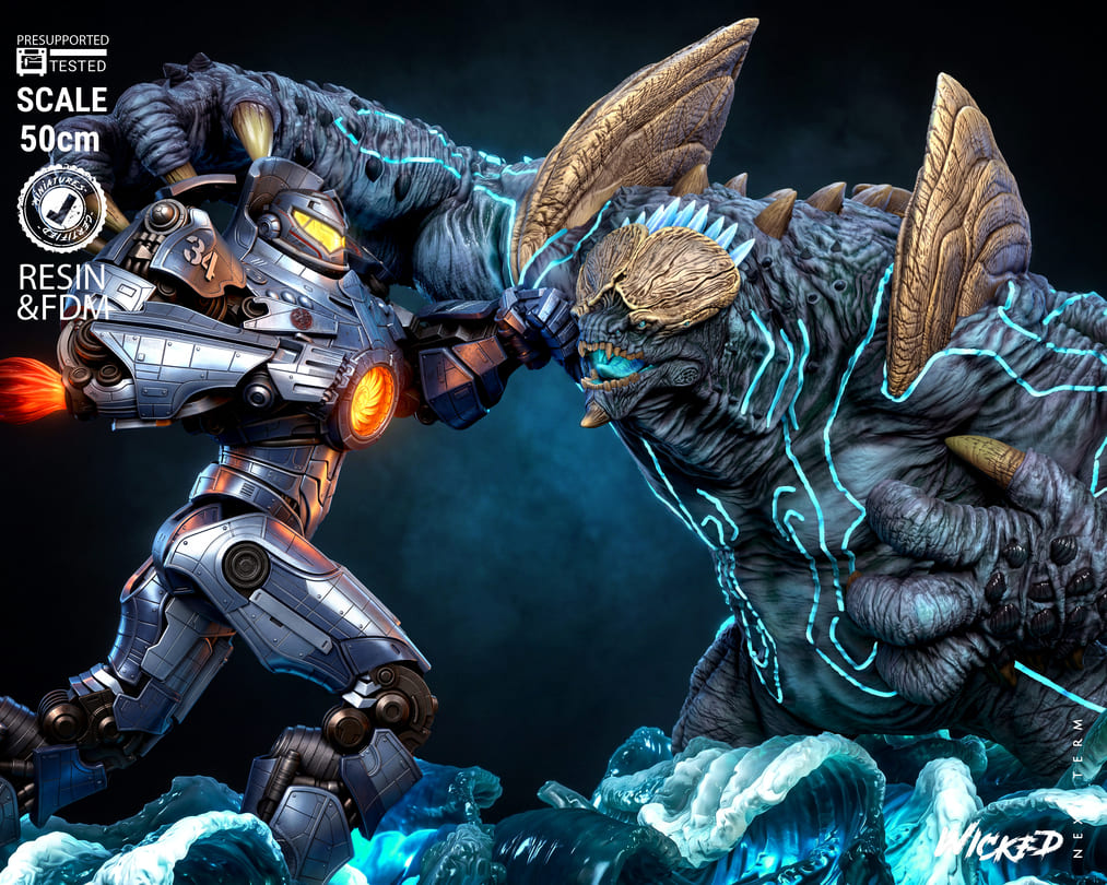 Pacific Rim Diorama, Sculptures and Busts Model Pack (5 Models) - Image 5