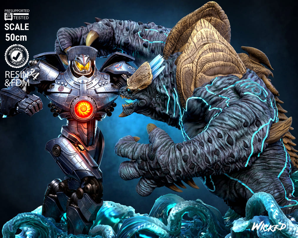 Pacific Rim Diorama, Sculptures and Busts Model Pack (5 Models) - Image 6