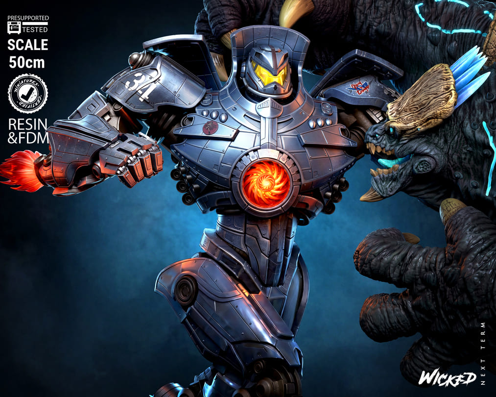 Pacific Rim Diorama, Sculptures and Busts Model Pack (5 Models) - Image 7