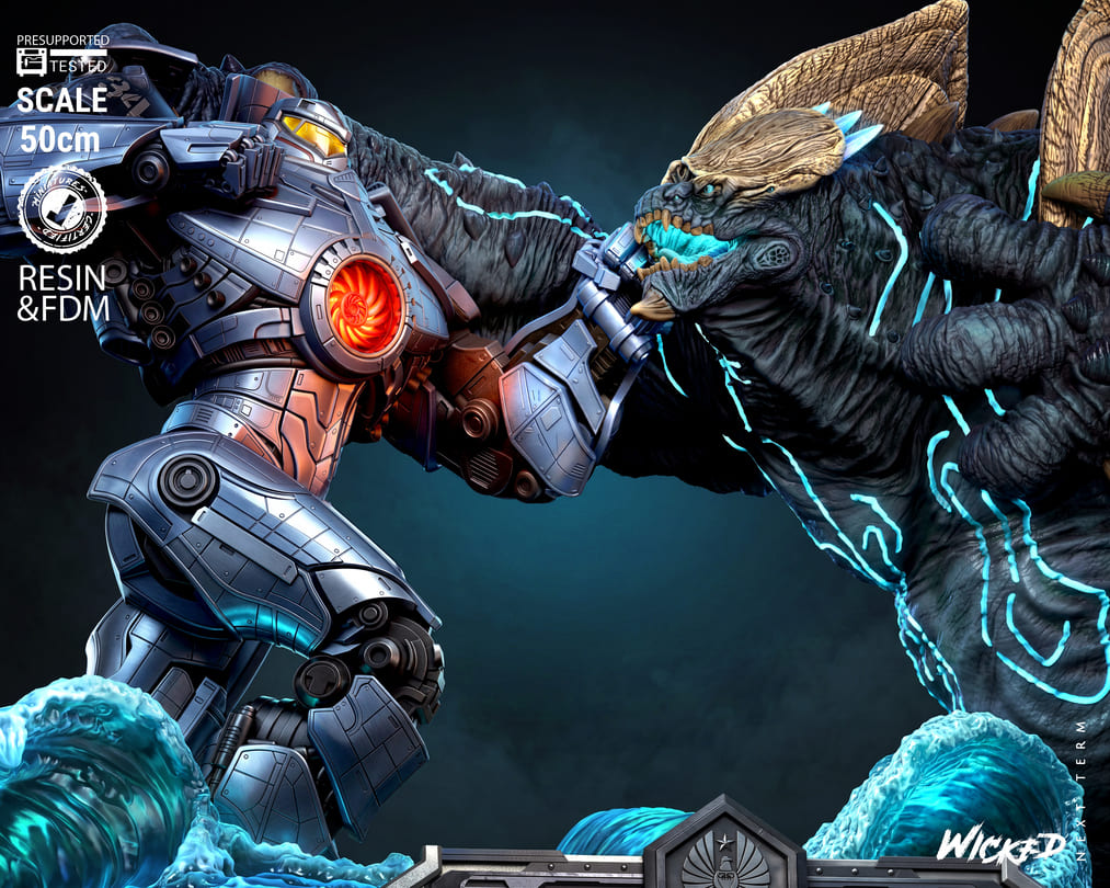 Pacific Rim Diorama, Sculptures and Busts Model Pack (5 Models) - Image 8