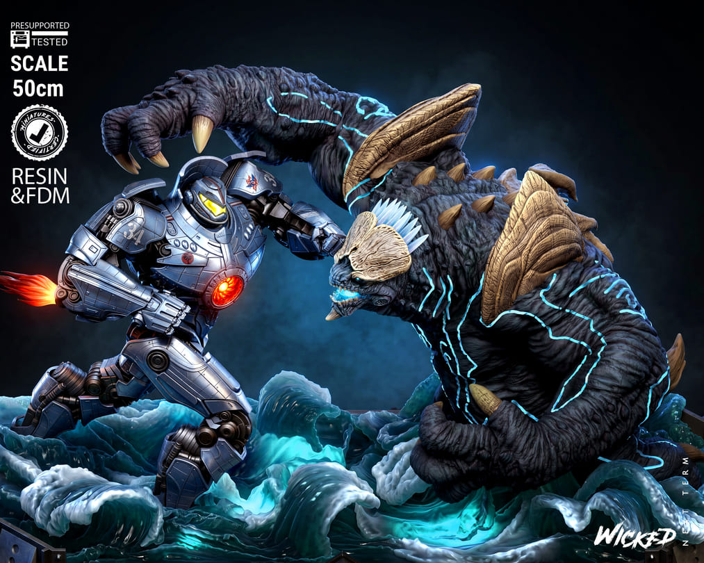 Pacific Rim Diorama, Sculptures and Busts Model Pack (5 Models) - Image 9
